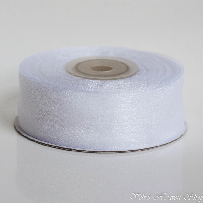 Šifónová stuha biela 12mm