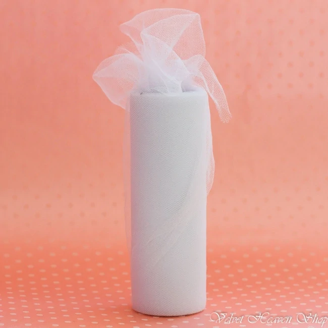 Tyl biely 15cm x 9m