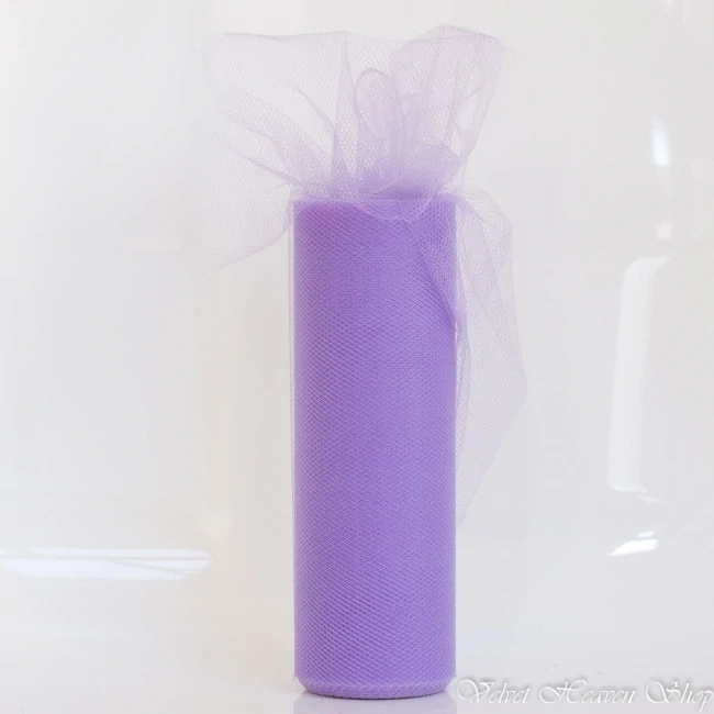 Tyl bledofialový 15cm x 9m