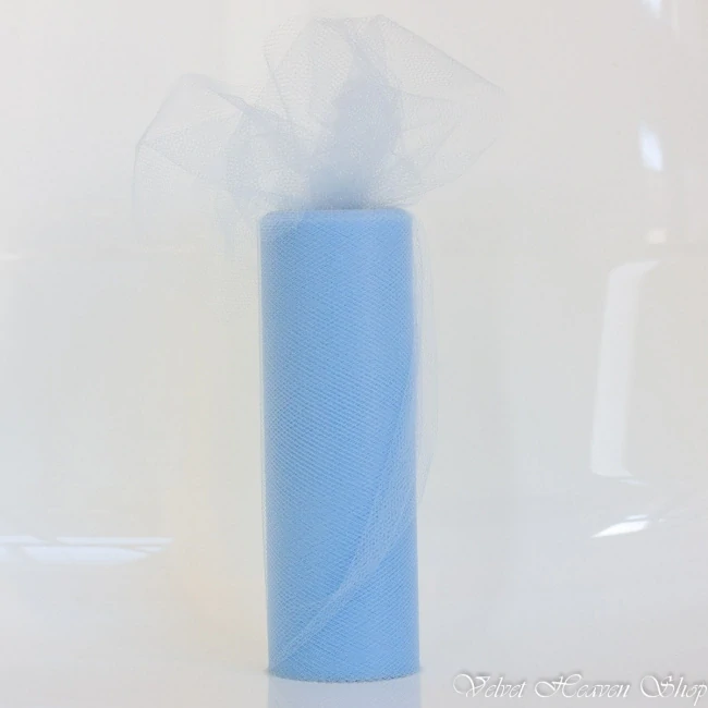 Tyl modrý 15cm x 9m