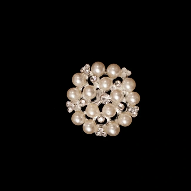 Brošňa Pearl 25mm 1ks