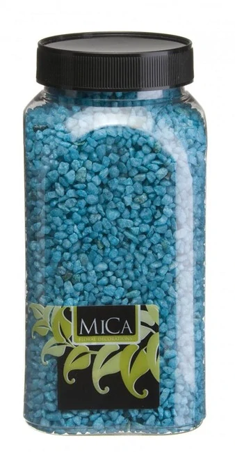 Dekoračný štrk bledý tyrkys 2-4mm 250g