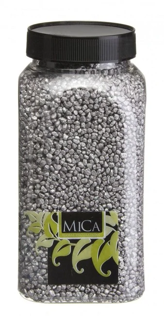 Dekoračný štrk strieborný 2-4mm 250g