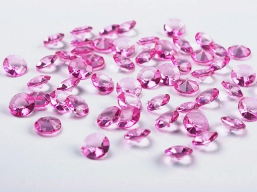 Diamanty cyklámenové bledé 12mm 100ks