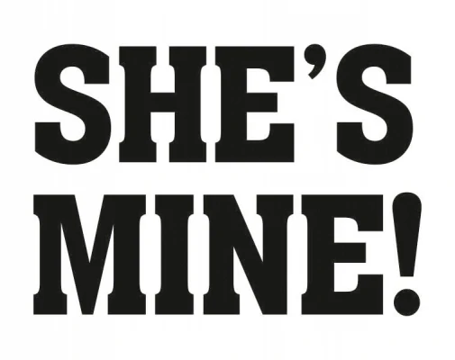 Svadobné nálepky na topánky SHE´S MINE 1pár