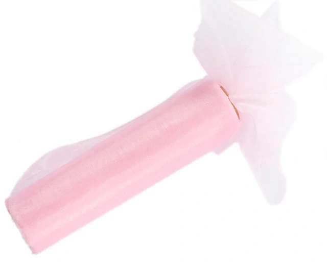 Organza bledoružová 16cm