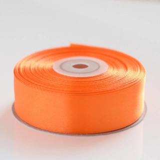 Saténová stuha oranžová 25mm 25m