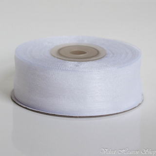Šifónová stuha biela 12mm