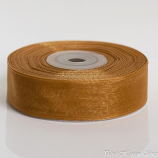 Šifónová stuha zlatá 6mm