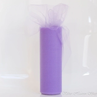 Tyl bledofialový 15cm x 9m