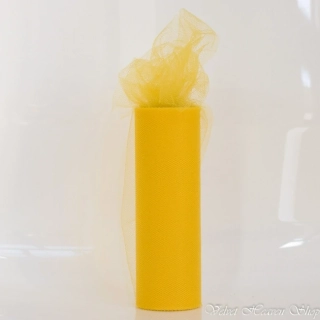 Tyl žltý sýty 15cm x 9m