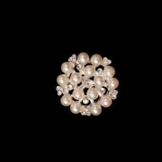 Brošňa Pearl 25mm 1ks