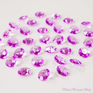 Diamanty slivkové bledé 12mm 100ks