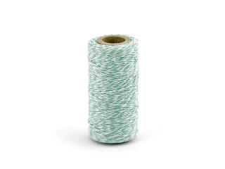 Bavlnený motúzik Baker's Twine dvojfarebný mätový 50m