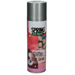 Glitrový sprej floristický strieborný