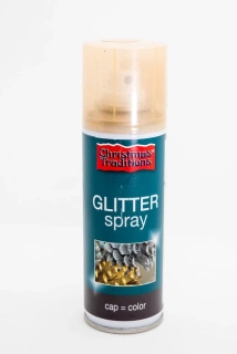 VIanočný glitrový sprej zlatý