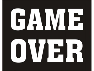 Svadobné nálepky na topánky GAME OVER 1pár