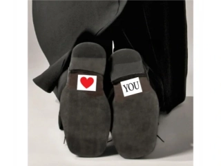 Svadobné nálepky na topánky LOVE YOU 1pár