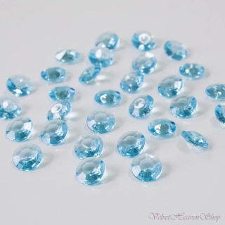 Diamanty bledý tyrkys 20mm 10ks