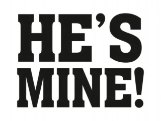Svadobné nálepky na topánky HE´S MINE 1pár