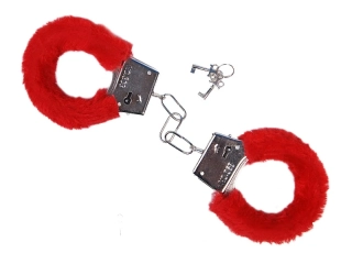 Putá s kožušinkou červené