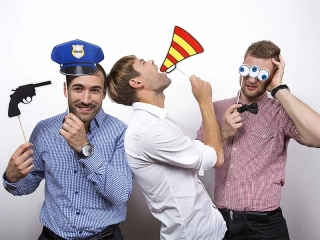 Rekvizity na fotenie polícia