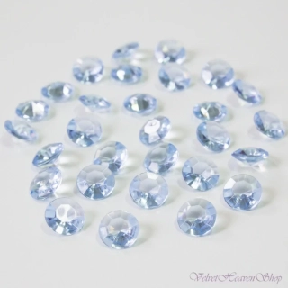 Diamanty bledomodré 12mm 100ks