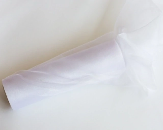 Organza biela 36cm