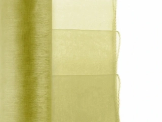 Organza zelená olivová obšitá 38cm