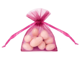 Organzové vrecúška cyklámenové tmavé - fuchsia