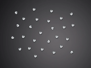 Kamienky strieborné 3mm 50ks