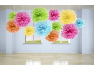 Pom pom cyklámenový 25cm