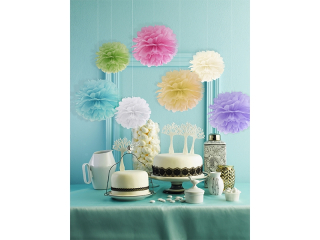 Pom pom bledofialový 25cm