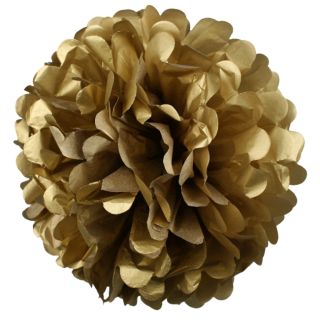 Pom pom zlatý 25cm