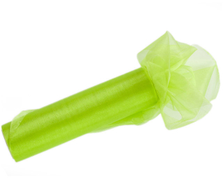 Mašľa organzová na stoličku jabĺčková
