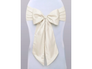 Saténová mašľa ivory - bledý krém 15cm x 275cm